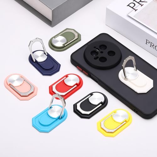 PATIKIL 2PCS Phone Ring Holder, Cellphone Ring Holder Finger Grip Stand 360 Rotation with Adhesive Backing Kickstand for Back of Phone Tablet Car Mount, Dark Blue - color: Dark Blue