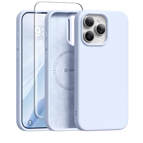 GONEZ Magnetic for iPhone 15 Pro Case, Silicone Cover Baby Blue - color: Baby Blue, size: Iphone 15 Pro