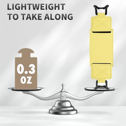 MoKo 2 Pack Hand Strap for 6-8" Kindle eReaders Tablets,Yellow+Shiny Yellow - color: Lemon Yellow+Glitter Yellow