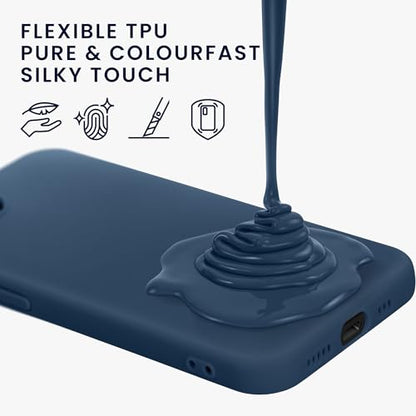 kwmobile Case Compatible with Apple iPhone 17e / iPhone 16e Case - Soft Slim Protective TPU Silicone Cover - Navy Blue - color: navy blue