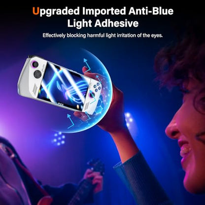 UniqueMe [3 Pack] Screen Protector Compatible with ASUS ROG Ally Handheld 2023 7.0-inch,Tempered Glass Transparent Ultra HD Screen Protector, 9H Hardness Anti Scratch Bubble Free Anti-Fingerprint - size: 6.8 inch