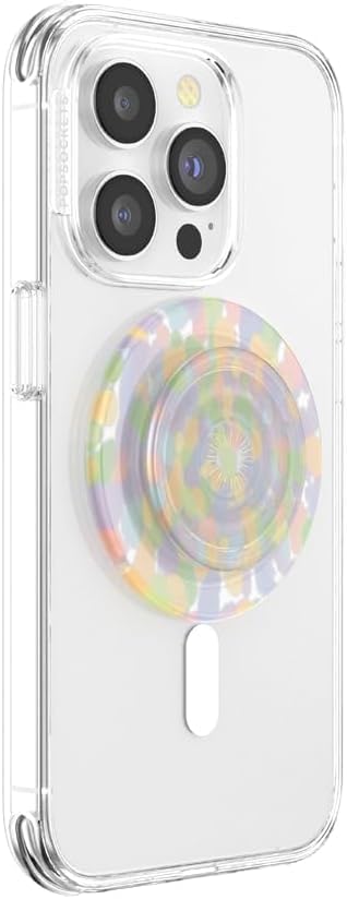 PopSockets Phone Grip for MagSafe, Magnetic Holder- Rainbow Glass - color: Rainbow Glass, style: MagSafe