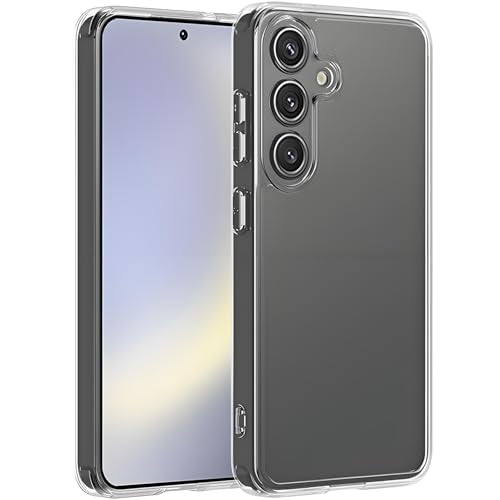 TENOC Phone Case for Samsung Galaxy S25+ Plus, Clear Case Anti-Yellowing Protective Bumper Hard Back Cover - color: Clear Anti-Yellowing, size: S25 Plus