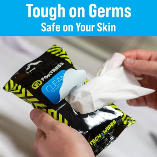 Fortress Electronic Wipes With Microfiber Cloth (25 ct.) Screen Cleaner Wipes for Tech - style: With Microfiber Cloth