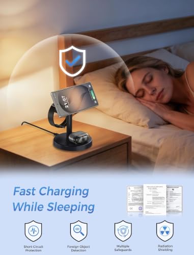 Aeinidi Super Fast Strong Magnetic Wireless Charger for Samsung - color: Black Carbon, size: 15W
