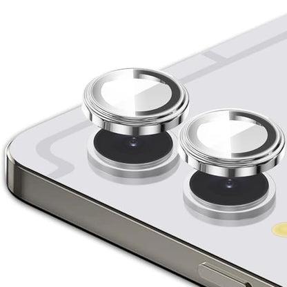Zeking (2 Set Camera Lens Protector Compatible with Samsung Galaxy Tab S11 Ultra X930/X936 14.6", HD Clarity 9H Tempered Glass with Aluminum Edging, Individual Metal Lens Cover (Silver) - color: Silver