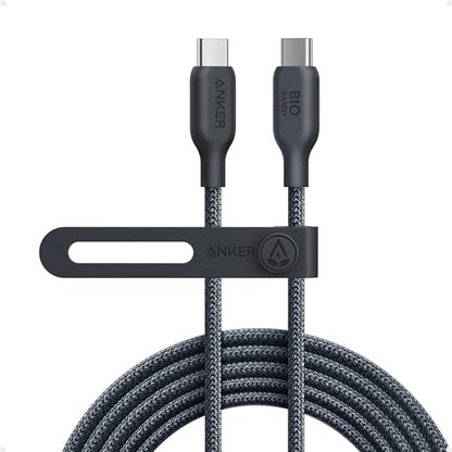 Anker USB C Cable, 240W Type C Fast Charging, USB 2.0(10 ft, Phantom Black) - size: 10ft