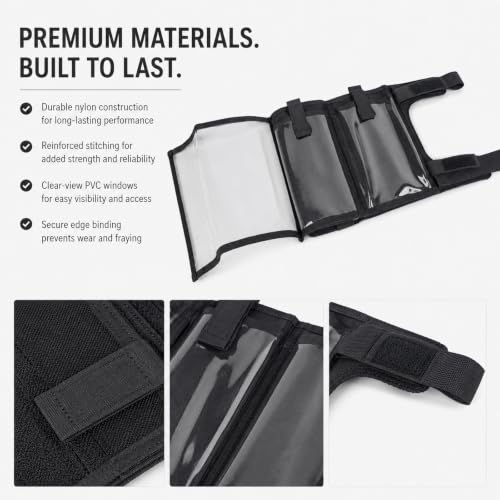 Action Sport Arm Sleeve Pouch, Forearm Map Smartphone Utility Holder - color: Black