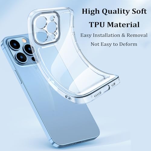 for iPhone Case Clear,[Anti-Yellowing][Military-Grade Drop Protection] Transparent Shockproof Slim Thin Phone Bumper Phone Case for iPhone (Clear,for iPhone 16 Pro) - size: for iPhone 16 Pro