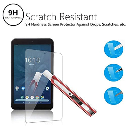 2 PCS Glass screen Protectors for Onn 7 inch Tablet 2024 model, Tempered Glass Scratch resistance case friendly 9H hardness Screen saver for Surf Onn 7.0 inch tablet 2024 released 4th Gen