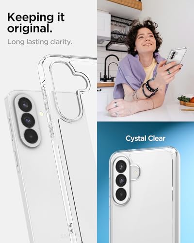 Spigen for Galaxy A37 5G Case, Ultra Hybrid [Anti-Yellowing] - Crystal Clear - color: Crystal Clear, size: Galaxy A37 5G