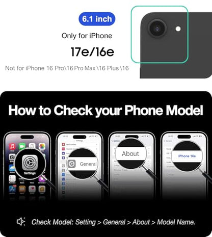 Magnetic for iPhone 17e/iPhone 16e Wallet Case with Card Holder | Compatible with MagSafe, Shockproof Phone Cover with Detachable RFID Blocking Credit Card Slot, Black - color: Black, size: iPhone 17e/16e