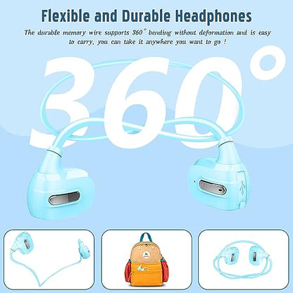 BANIGIPA Kids Headphones, Open Ear Headphones for Teens Child Boys Girls - color: G03-Sky Blue