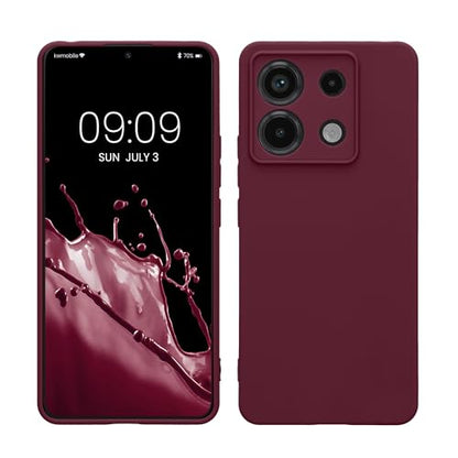 kwmobile Case Compatible with Xiaomi Redmi Note 13 Pro 5G / Poco X6 5G Case - Protective Slim TPU Phone Cover - Soft Matte Finish - Magenta Purple - color: magenta purple, size: Redmi Note 13 Pro 5G / Poco X6 5G
