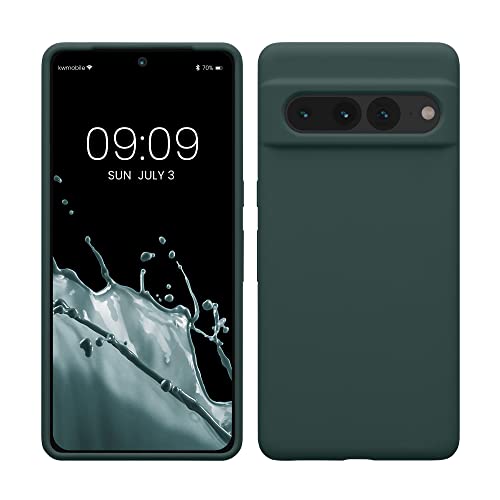 kwmobile Case Compatible with Google Pixel 7 Pro Case - TPU Silicone Phone Cover with Soft Finish - Blue Green - color: blue green, size: Pixel 7 Pro