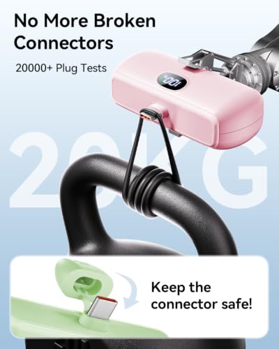 [2-Pack]Portable Charger USB C for iPhone 18/17/16/15 Series,Pink&Green - color: Pink&Green