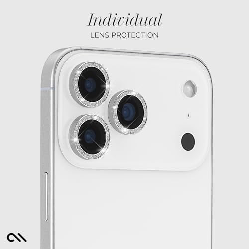 Case-Mate iPhone 17 Pro Max/iPhone 17 Pro Camera Lens Protector - Twinkle - color: Silver - Pro/Pro Max, style: iPhone 17 Pro Max / iPhone 17 Pro