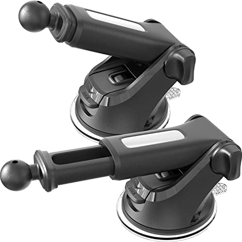 1Zero 2 Pack GPS Suction Cup Car Mount for Garmin [Quick Extension Arm] - color: 2-Pack