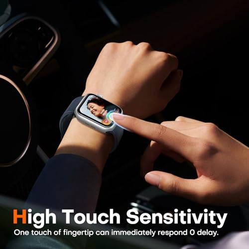 LK LϟK [8 pack] for Apple Watch Series 9/8/7 Screen Protector 45mm - size: Series 9/8/7 45mm Protector