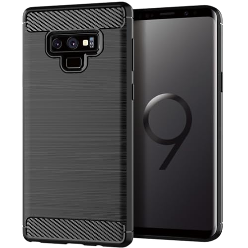 Case for Samsung Note 9 Galaxy Note 9 Carbon Fiber Phone Case Soft TPU Anti-Slip Durable Lightweight Protective Phone Cover for Samsung Galaxy Note 9,Black - color: Black Striped, size: For Samsung Galaxy Note 9