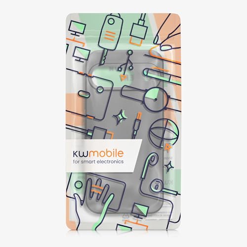 kwmobile Case Compatible with Google Pixel 9 Case -Soft TPU Back Phone Cover - with Metallic Look - Metallic Grey - color: Metallic Grey, size: Pixel 9