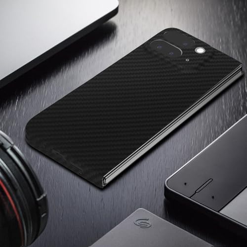 kalibri Aramid Fiber Case Compatible with Google Pixel 9 Pro Fold - Case Super Slim Strong Protective Phone Cover - Black Matte - size: Pixel 9 Pro Fold