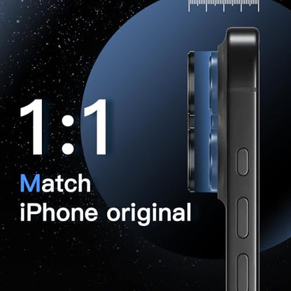 JETech Camera Lens Protector for iPhone 15 Pro/15 Pro Max, Black Titanium - color: Black Titanium