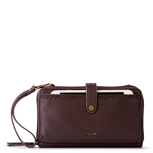 The Sak Iris Smartphone Crossbody Purse - Small Women's Cellphone Bag & Wallet For Everyday- Convertible Wristlet With Zipper | Fits Most Smartphones, Card Slots & Zip Pocket, Detachable Wristlet & Crossbody Straps, Hands-Free for Travel & Errands - color