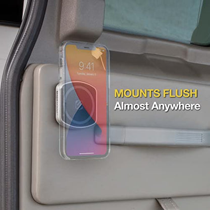 Scosche MP2FM-XCES0 MagicMount Pro2 Universal Flush Magnetic Cell Phone Car Mount Kit Compatible with MagSafe, iPhones, Galaxy, Pixel & All Smartphones