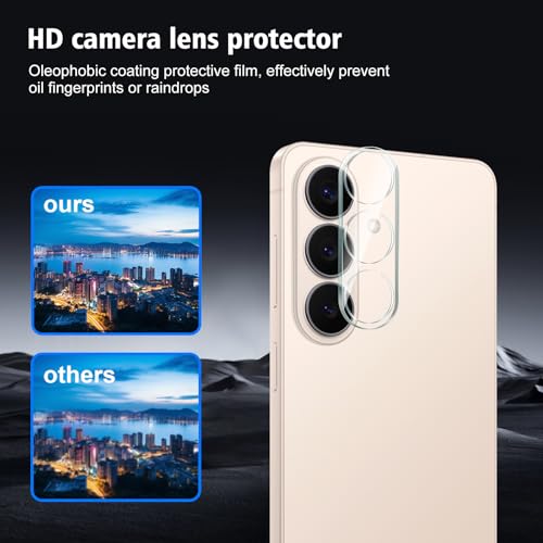2+2 Pack for Samsung Galaxy S26 Privacy Screen Protector with Camera Lens Protector, Anti Spy Tempered Glass Protection Film 9H Hardness, Scratch Resistant, Case Friendly