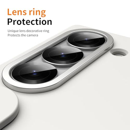 for Samsung Galaxy Z Fold 6 Protect Case with Wristband Stand,Bulit-in Screen & Lens Protection Shockproof Full Body Drop Fall Protection.(White) - color: White