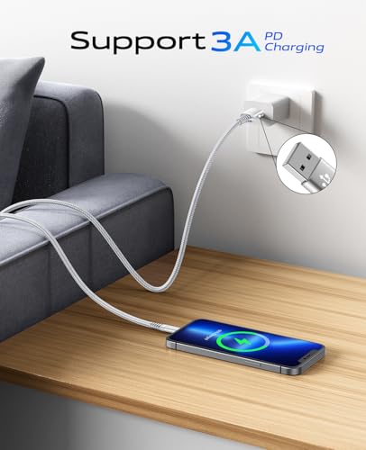 Long USB to USB C Cable [15FT 1Pack], USB C Cable 3A Fast Charging, USBA to - color: Grey, size: 15FT 1Pack, style: USB A to USB C