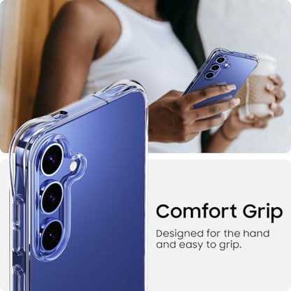 for Galaxy S25 Case, Ultra [Slim Thin] Flexible Scratch Resistant Clear TPU Gel Rubber Soft Skin Silicone Protective Phone Case Cover for Samsung Galaxy S25 (Clear) - size: S25