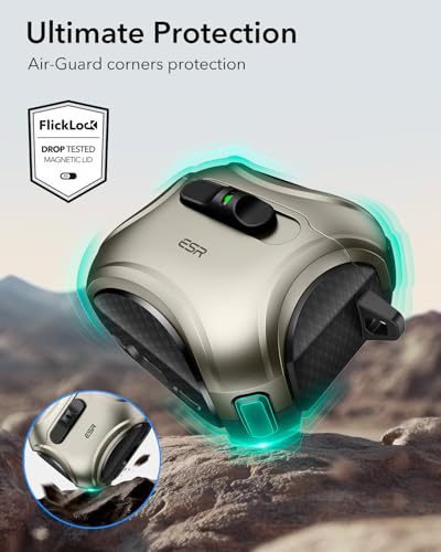 ESR for AirPods 5/4 Case, Compatible with MagSafe, Titanium - color: Titanium, size: AirPods 5&4 Case