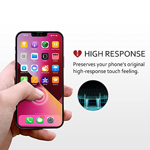iCarez HD Anti Glare Matte Screen Protector for iPhone 17e / iPhone 16e / iPhone 14 / iPhone 13 /iPhone 13 Pro 6.1-Inches [3 Pack] (Case Friendly) Premium No Bubble Easy to Apply with Hinge Installation
