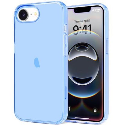 JJGoo for iPhone 17e Case for iPhone 16e Case Clear, Soft Transparent Shockproof Protective Slim Thin Phone Case Cover for 16e / 17e - color: Dark Blue