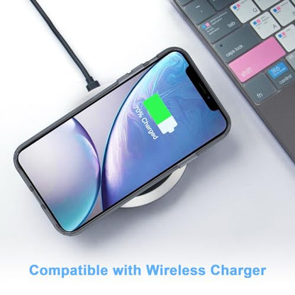 JJGoo Compatible with iPhone XR Case Clear Soft Transparent Shockproof Protective Slim Thin Bumper Phone Cover for XR, Clear Black - color: Black