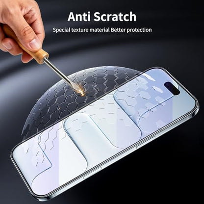 2-Pack Blue Light Tempered Glass Screen Protector for iPhone 17 Air – Anti-Blue Light Tempered Glass, Eye Protection, 9H Scratch Resistant, Easy Installation