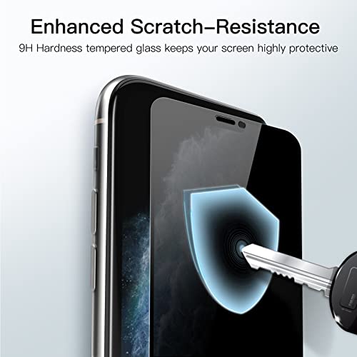 JETech Privacy Screen Protector for iPhone 11 Pro/Xs/X, 2-Pack - size: iPhone 11 Pro/X/XS