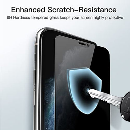 JETech Privacy Screen Protector for iPhone 11 Pro/Xs/X, 2-Pack - size: iPhone 11 Pro/X/XS