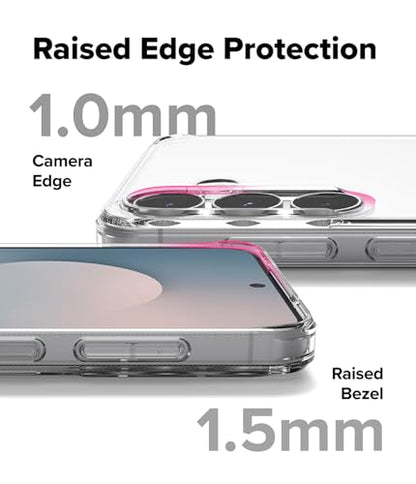 Ringke for Samsung Galaxy S25 FE Case [Fusion Matte Clear] | Oil & Dirt Resistant, Anti-Fingerprint Technology Prevents Oily Smudges, Frosted Coating Feels Velvety Soft - size: Galaxy S25 FE