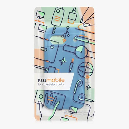 kwmobile Case Compatible with Google Pixel 8a Case - TPU Silicone Phone Cover with Soft Finish - Blue Reef - color: Blue Reef, size: Pixel 8a