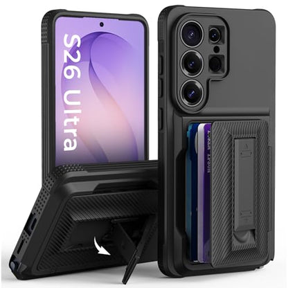 for Samsung Galaxy S26 Ulrtra Case Wallet with Card Holder Black - color: Black, size: Samsung Galaxy S26 Ultra Case