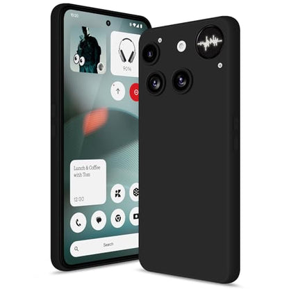 Silicone Case for Nothing Phone 3, Black - color: Black, size: Nothing Phone 3
