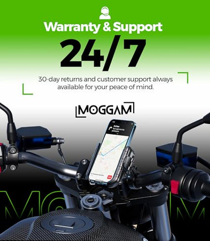 Motorcycle Phone Mount Anti Vibration Mirror & Handlebar Scooter