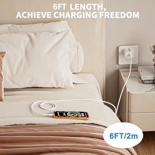 iPhone 17 16 Charger Fast Charging,[MFi Certified]40W USB C iPhone Fast Charger Block with 6FT Long USB C to C Charging Cable Cord for iPhone 17e/Air/17 Pro Max/16 Plus/15Pro/Pro Max,iPad Pro/AirPods - size: 6FT