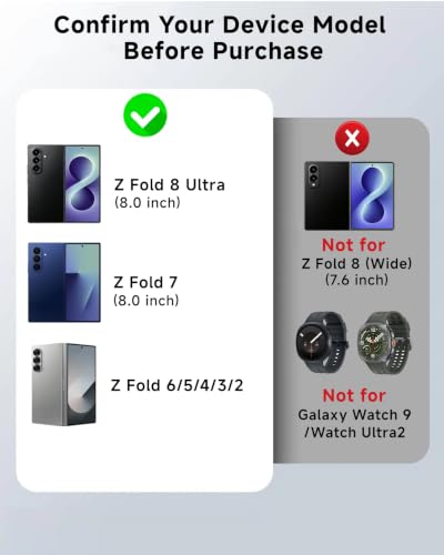 for Samsung Galaxy Z Fold 8 Ultra/7/6/5/4 Wireless Charging Station,3-in-1