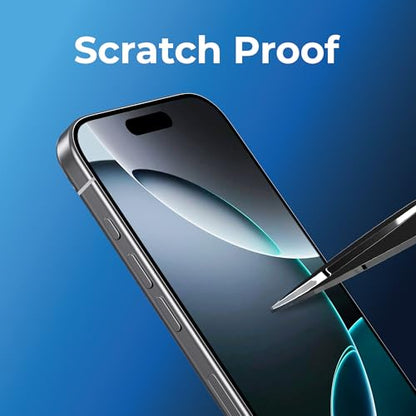 BLACK+DECKER 2 Pack Tempered Glass Screen Protector for iPhone 16 Pro Max - size: iPhone 16 Pro Max
