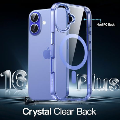 JETech Magnetic Case for iPhone 16 Plus 6.7-Inch Compatible with MagSafe, Shockproof Phone Bumper Cover, Anti-Scratch Clear Back (Ultramarine) - color: Ultramarine, size: iPhone 16 Plus