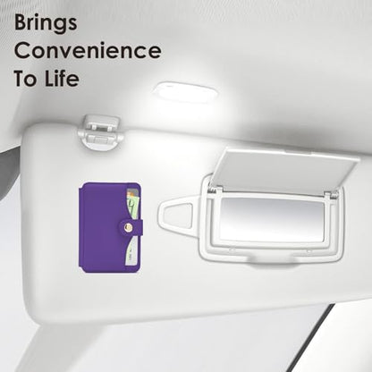 M-Plateau Phone Wallet Stick on for Cases, Sticky Wallet for Back of Phone - color: Purple